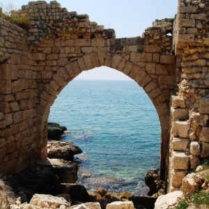 cape anamur, turkey, archway, sea, fort, castle, nature, wall